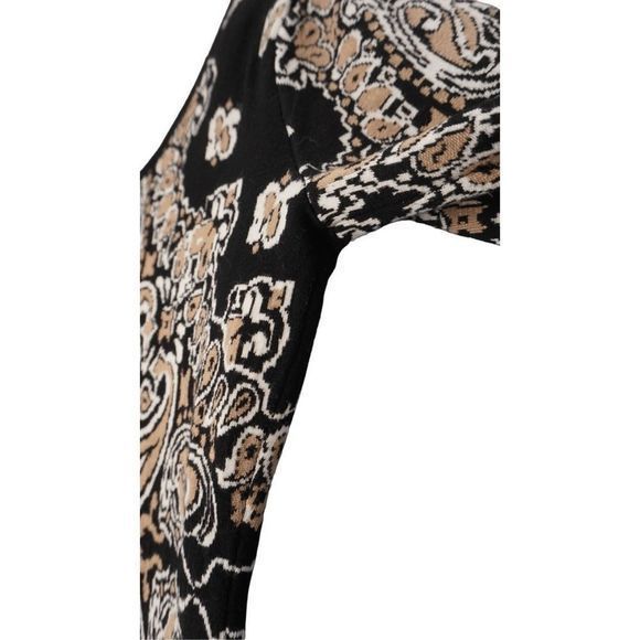 Laundry by Design Black Paisley Knit Professional Dress - Size Small - Picture 3 of 4